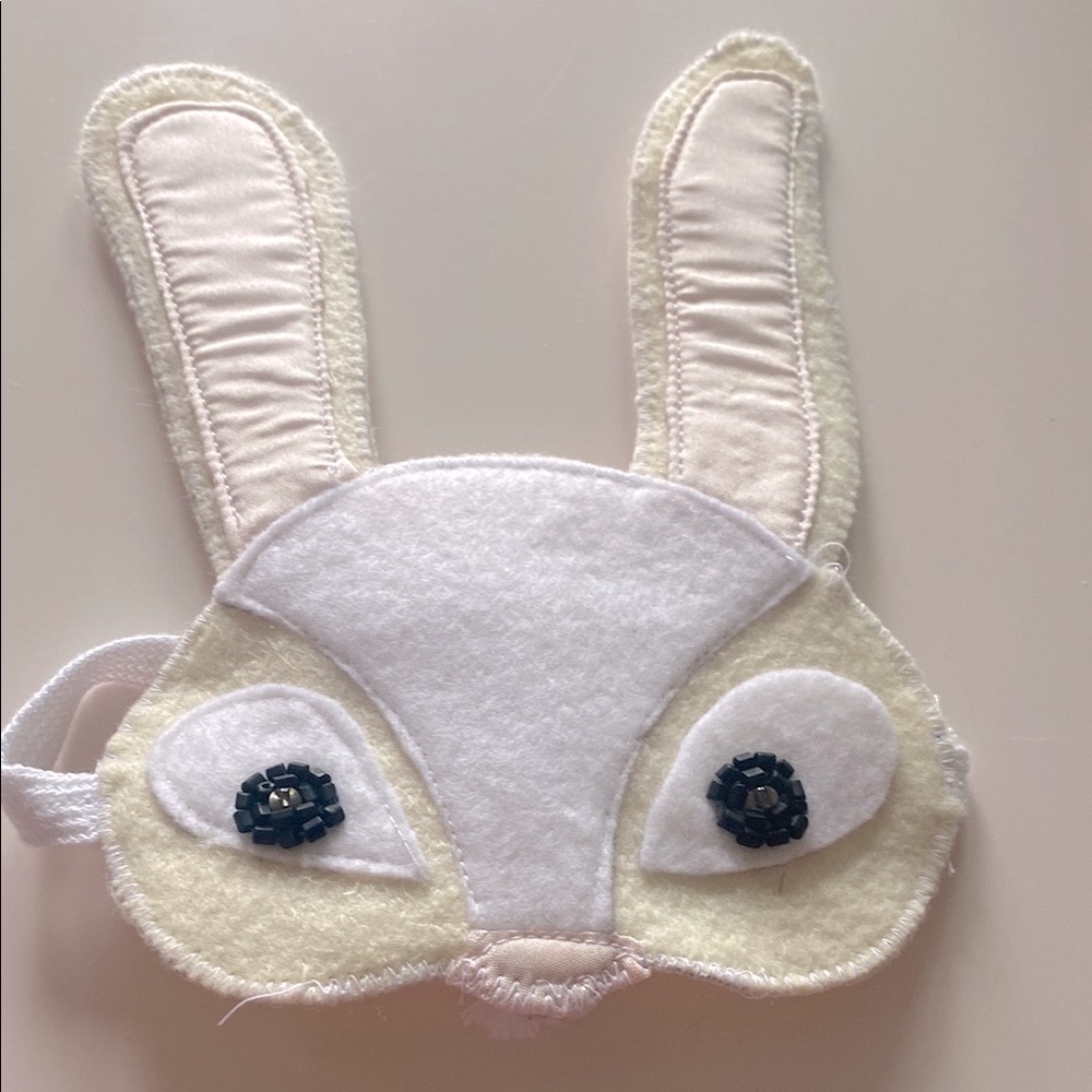 Handmade Cute Easter Bunny Face Mask for toys/crafts